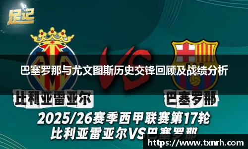 巴塞罗那与尤文图斯历史交锋回顾及战绩分析